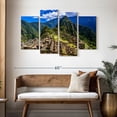 thumbnail image 3 of Elephant Stock Remains Of Machu Picchu Wall Art - Horizontal Multi Panel Canvas - Living Room Wall Decor - Architecture Multi Panel - Green And Blue Decor - 52" x 32", 3 of 8