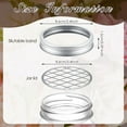 thumbnail image 3 of 6 Sets Vase Jar Frog Lid Insert Canning Jar Flower Flower Organizer Lid Metal Flower Lid Insert, 3 of 6