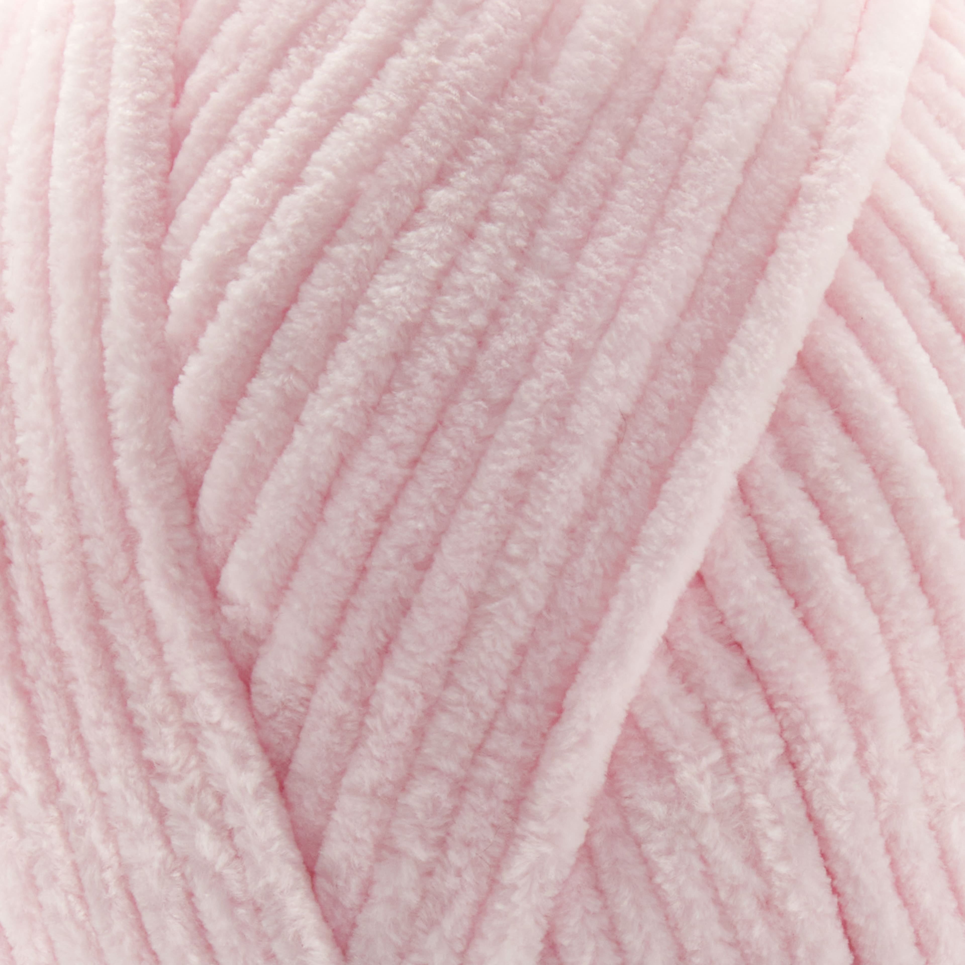 Loops & Threads Bare Pink Sweet Snuggles Lite Yarn - Super Bulky Yarn for Knitting, Crochet, Weaving, Arts & Crafts, 12 Pack