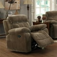 thumbnail image 2 of Coaster Myleene Velours Coussin Haut de Bras Planeur Inclinable en Brun, 2 of 3