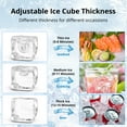 thumbnail image 3 of Emorefun Industrial Ice Maker Machine 350Lbs/24H with 220Lbs Ice Bin, Air Cooled Commercial Ice Maker in Stainless Steel, 3 of 8