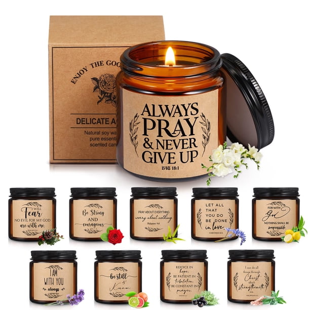 Set de 10 Velas Aromáticas Cristianas Lewtemi 100 mL