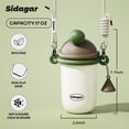 thumbnail image 3 of Sidagar 18 fl oz Leakproof Stainless Stee Insulated Water Bottle with Straw, Wide Mouth, Pistachio Scoop, 3 of 9