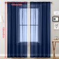 thumbnail image 3 of Cortinas transparentes para sala de estar bolsillo para barra paneles de cortina para ventana dormitorio cortinas de gasa semitransparentes oscuras, 3 of 7