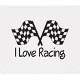thumbnail image 3 of Inktastic I Love Racing Baby Bandana Bib, 3 of 4