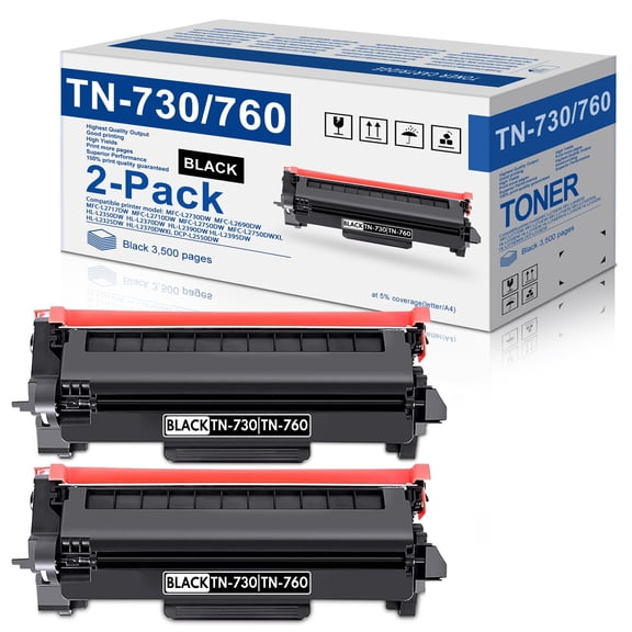 TN760 TN730 Toner Compatible for Brother TN760 Toner Cartridges Printer L2370 L2550 L2690