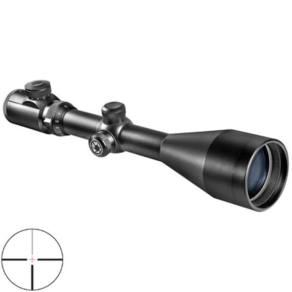 Barska 4-16x60mm Euro-30 Pro Riflescope Finish with Illuminated 4A European Cross Reticle, 30mm Tube, Matte Black