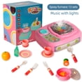 thumbnail image 3 of Juego de juguetes de cocina HUOGUO para niños con spray Light Music, 3 of 5