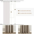 thumbnail image 5 of Top Finel Grommet Top Blackout Curtains, Dark Flax, 52" x 90", 2 Panels, 5 of 16