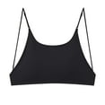 thumbnail image 7 of Arlun Women's No Underwire Sports Bras Comfortable Backless Solid Color Full Coverage Bralettes Adjustable Straps Lightweight Breathable Everyday Bras Black XL, 7 of 7