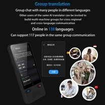 Language Portable Language Translator Device With 138 Languages Voice Translating Offline Translation Simultaneous Interpretation Support Voice Video Recording Text / Photo