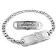 thumbnail image 1 of MedicEngraved Stainless Steel Custom Medical Alert Bracelet - 5mm Curb Link, 1 of 7