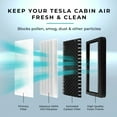 thumbnail image 3 of Lectron Cabin Air Filter Replacement Compatible with Tesla Model 3 & Model Y - H13 HEPA Filter with Activated Carbon - Compatible with Tesla Model Y / Model 3 (2016 or later) (2-Pack), 3 of 8