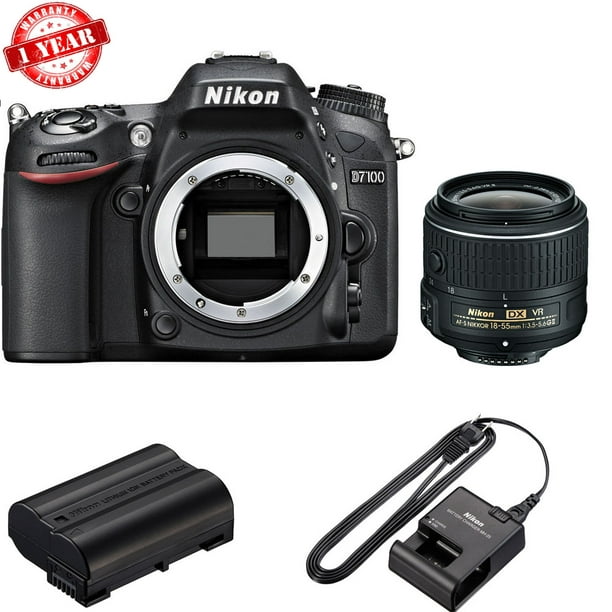 Nikon D7100 DSLR Camera with 18-55mm f/3.5-5.6G II Lens - Walmart.com