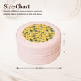 thumbnail image 2 of Yiaed Shark Print Print Travel Jewelry Case Bridesmaid Gift Boxes Jewelry Travel Organizer Small Round Jewelry Box Mini Storage-Pink, 2 of 7