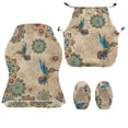 thumbnail image 3 of FUIALDOLG Stretch Armrest Chair Protector Bright Boho Mandala Flower Birds Gaming Chair Cover Non Slip Scratch Proof Computer Chair Slipcover Washable Slipcovers for Home,Office, 3 of 9