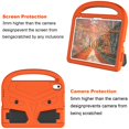 thumbnail image 5 of Tarise iPad 10th Generation Case for Kids 2022, iPad 10.9" Kids Girls Covers, EVA Foam Drop Protection Kids Proof Lightweight Rugged Handle Case Cover for iPad 10.9 inch 2022 (10th Gen), Orange, 5 of 8