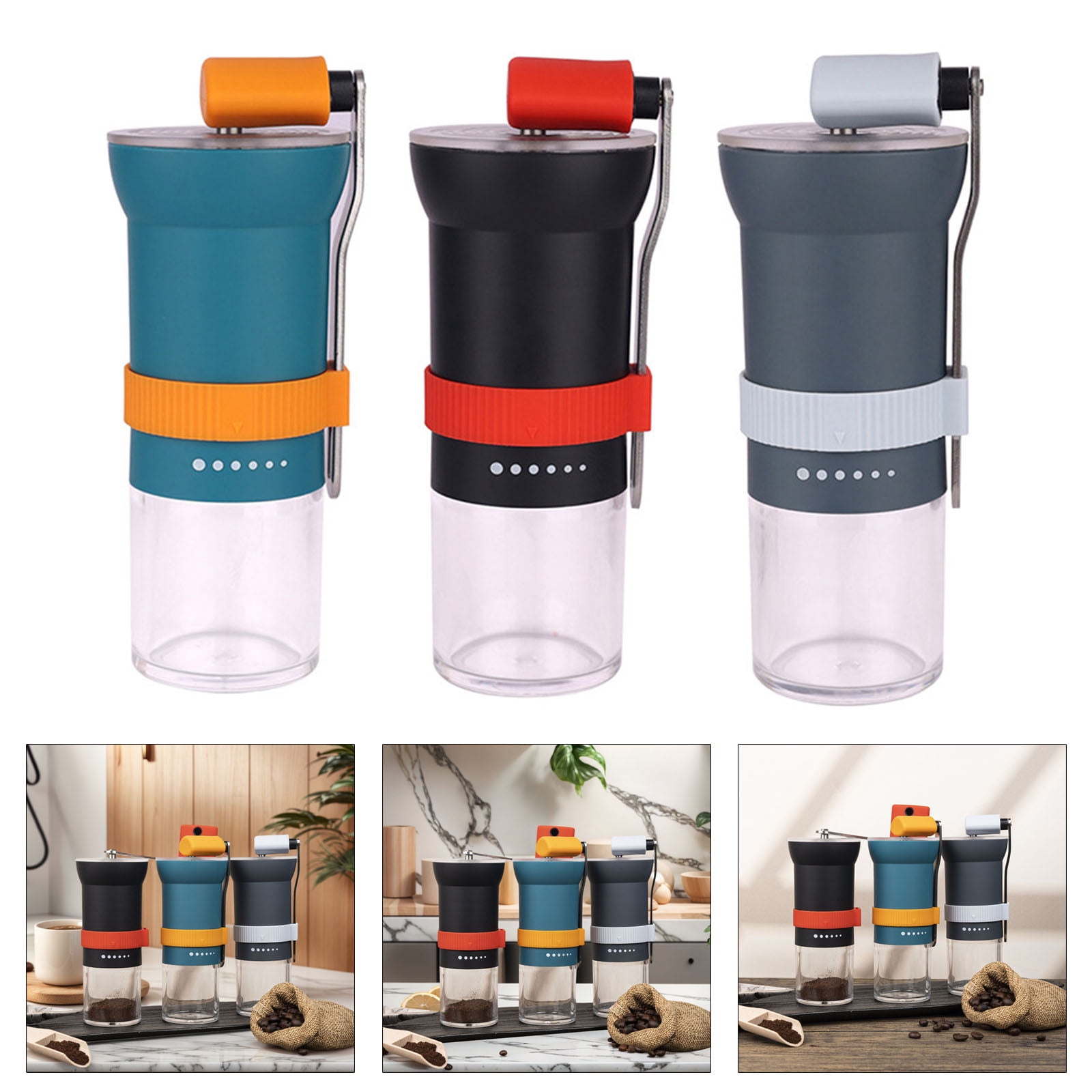 Portable Hand Burr Coffee Grinder Sturdy Manual Coffee Grinder Coffee Machine For A Pleased Brewing Experience