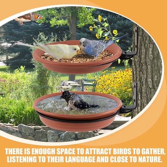 AURARMLET 1ensemble Mangeoire à Oiseaux en Plastique pour Jardin Arbre Monté Alimentation Extérieure
