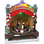 Christmas Village Tabletop Circus Pre-lit Winter Snow Village Perfect Addition to Your Christmas Indoor Home Decorations Great Centerpiece for Your Collection