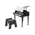 thumbnail image 1 of Melissa & Doug Learn-to-Play Classic Grand Piano with 30 Keys, Color-Coded Songbook, and Non-Tip Bench, 1 of 2