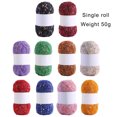 thumbnail image 3 of 3 Rolls Comfortable Crochet Yarn Hand Knitting Yarn Soft Yarn Rainbow Color Dots Mohair Yarn for Hat Blanket Knitting, 3 of 9