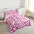 thumbnail image 3 of Feelyou Pink Cheetah Print Bedding Comforter Set, Glitter Sequin Diamond Twin Comforter Sets, Teens Adult Kid Reversible Bedding Set, Lightweight Room Decor, 2 Pieces, 3 of 8