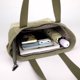 thumbnail image 4 of Bolso de trabajo de viaje multifuncional de lona de color de contraste de Bolso casual unisex, 4 of 9