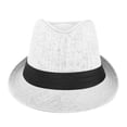 thumbnail image 3 of WESTEND Unisex Short Brim Fedora - Hats for Men & Women + Panama Hats & Straw Hats, 3 of 7