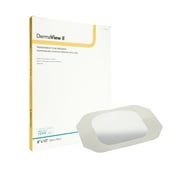 DermaView II Transparent Film Dressing Frame Style Delivery Rectangle 8 x 12" Sterile 16812, 10 Ct