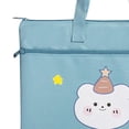 thumbnail image 2 of LOVIVER Adorable Portable File Bag Zipper Closure Child for Painting Daily Blue Bear, 2 of 8