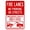 Warning Sign 2, variant on Fire Lane with Graphic Sign - 8"x12" Metal Security Tin Warning Sign, Fire Zone Decor for Street Business Home Wall Safety