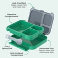 thumbnail image 4 of Bentgo Kids Stow & Go Lunch Box with Built-In Utensil, Leak-Proof Design, Removable Tray, Portion-Perfect Compartments for Kids and Teens (Gray Leaf), 4 of 6