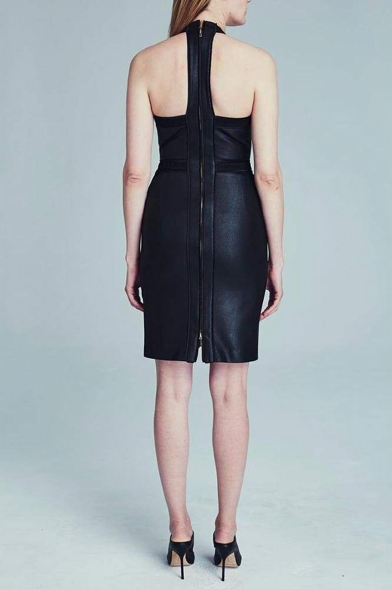 Sonja By Sonja Morgan Women's Leather Textured Halter Dress