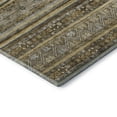 thumbnail image 3 of Addison Rugs Mayfield Premium Machine Washable Transitional Stripes Brown Rectangle Rug, 8' X 10' Machine Washable Transitional Stripes Brown Oversized Sherpa Throw Blanket, 3 of 7