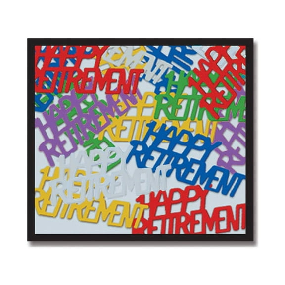 Party Central Club Pack of 12 Red and Purple Fanci-Fetti Happy Retirement Celebration Confetti Bags