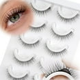 thumbnail image 1 of WWS-Cils Auto-Adhésifs Mise à Jour Plus Forts Naturels Cils Ronds 10mm Pré-Collés Faux Cils Pressés Cils Imperméables Colle Wispy Pas de Colle Nécessaire Bandes de Cils Réutilisables (10mm L08), 1 of 4
