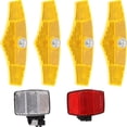 thumbnail image 4 of SHISUYAN 1Set Bicycle Front and Rear Reflectors Assorted Color Safety Warning for Mountain Bike, 4 of 9