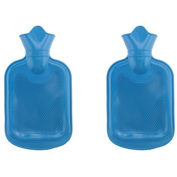 Thick Hot Water Bag Rubber Winter Warm Hot Water Bag Hand Warmer Pocket Hand Feet Warm Water Bottle, 2 Pack 500ML