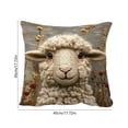 thumbnail image 3 of Euaioeiu Cute Animal Pillow Cover Llama Fox Squirrel Embroidery Style Decorative Throw Cushion Cover Soft Accent Pillow for Living Room Sofa Bedroom Decor, 3 of 6