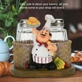 thumbnail image 5 of Bonita estatua de Chef, soporte para botella de sal y pimienta, adornos para el hogar, decoración de cocina, artesanías de resina(B), 5 of 8