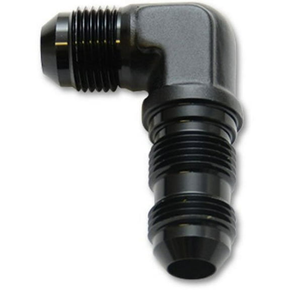Vibrant Performance 10608 VIB10608 -3AN BULKHEAD ADAPTER 90 DEGREE ELBOW FITTING - ANODIZED BLACK ONLY