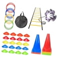 thumbnail image 1 of Colaxi Agility Ladder Portable Staircase Balance Jumping Obstacles Adjustable Rungs 55 Piece Yellow, 1 of 8