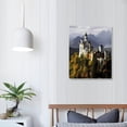 thumbnail image 3 of COMIO Germany, Neuschwanstein Castle Canvas Wall Art Print, Artwork, 3 of 4