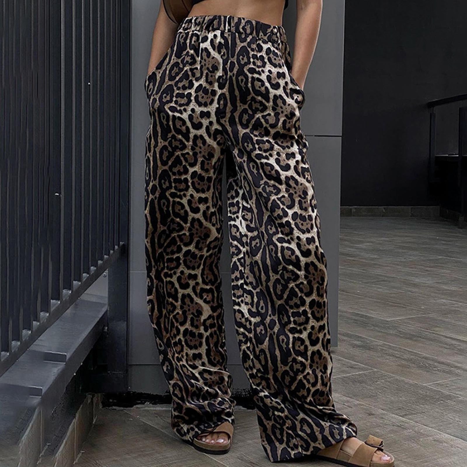 パンツ BEEDEN LEOPARD PRINT WIDE STRAIGHT PANTS BEEDEN LEOPARD PRINT WIDE STRAIGHT PANTS