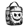 thumbnail image 2 of YIVIOYIL Nightmare Before Christmas Lunch Bag Horror Movie Lovers, Portable Insulated Lunch Box, Reusable Tote Bag For Picnic Work, 2 of 6
