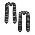 thumbnail image 2 of Haiem I love Math Pattern Graduation Stole 2024 | Premium Satin Sash for Graduation Ceremony, 2 of 7