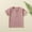 Pink, variant on naisibaby Toddler Kids Boys Girls Fashion Comfortable T-Shirt, Baby Solid Color Button Round Neck Short Sleeve Top Green 3 T