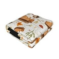 thumbnail image 2 of KLL Squirrel Print Fleece Throw Blanket, Horizontal Fleece Bedding Cute Soft Blankets Comfy Fleece Flannel Plush Home Decor for Couch & Bed -50"x40", 2 of 9