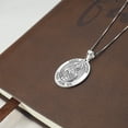 thumbnail image 4 of PicturesOnGold.com Saint Dymphna Oval Religious Medal Female Adult - 2/3 x 3/4″ Size of Nickel, Sterling Silver, 4 of 8